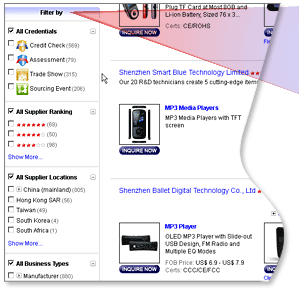 User-friendly filtering system